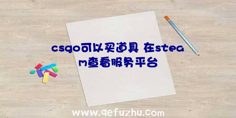 csgo可以买道具